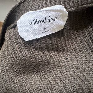 Wilfred Free olive green Knit cardigan